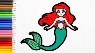 How to Draw A Mermaid | Mermaid Ariel | kids Drawing Video | Fatima’s Art and Craft