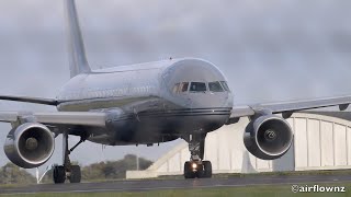 RNZAF Boeing 757 Departing Base Auckland - 2022