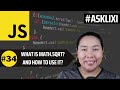Chapter 34: Javascript Tutorial - What is Math.sqrt ? How can you use Math.sqr?