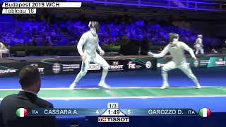 2019 244 T16 05 M F Individual Budapest HUN WCH GREEN GAROZZO ITA vs CASSARA ITA