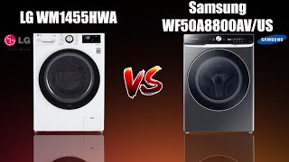 LG WM1455HWA vs Samsung WF50A8800AV/US Comparison.