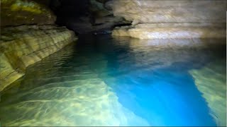 Mysterious Blue Hole Deep Inside A River Cave