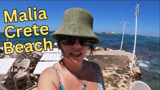 Malia Crete! Malia Greece! Malia Crete Beach! Walking Tour 2024 \\ Kreta