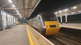 (Nice driver) 43 198 and 43 097 departing Newton Abbot to Exeter St Davids with a Voyager