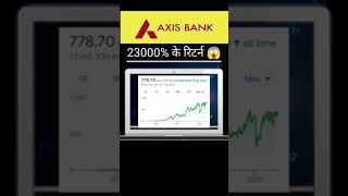 Axis Bank share return 😱 #sharemarket #shorts #stockmarketshorts #axisbank