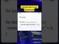 JavaScript Loops Statement? 🤔🤔