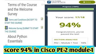 PE-2 Module 1 / pe 2 / Cisco python / python / #python / test solution / Cisco / problem with me