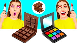 Real Food vs Chocolate Food Challenge by Fun Challenge