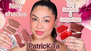 PATRICK TA NEW SHADES OF BLUSHES, SWATCHES AND COMPARISONS