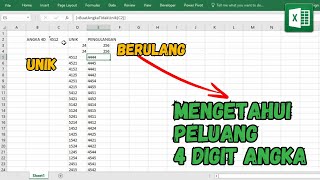 CARA MENGETAHUI DAN MENYUSUN PELUANG 4 DIGIT ANGKA