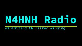 Minimizing CW Filter Ringing #hamradio #hf #yaesu #ftdx10 #cw #dsp #filter #ringing