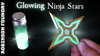 Radioactive Ninja Stars - Making Glowing Metal Shurikens
