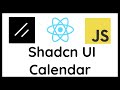 Shadcn UI Calendar Tutorial | JavaScript & React