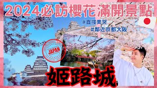 【2024日本賞櫻🌸景點必訪】帶你逛世界遺產國寶兵庫縣【姬路城】櫻花滿開🌸直接美哭｜鄰近京都大阪自由行景點推薦｜日本賞櫻攻略｜日本三大名城