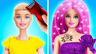 MAKEOVER HACKS FOR DOLL || Extreme Girly Struggles from TikTok! Dolls Come to Life by 123 GO!
