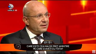 40 de intrebari cu Denise Rifai - Cozmin Gusa, despre cea mai de pret amintire alaturi de tatal sau!