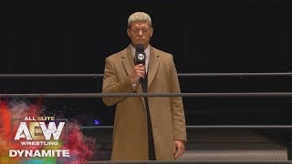 THE MUST SEE OPEN BY CODY AND THE ELITE  | AEW DYNAMITE 3/18/20, Empty Arena