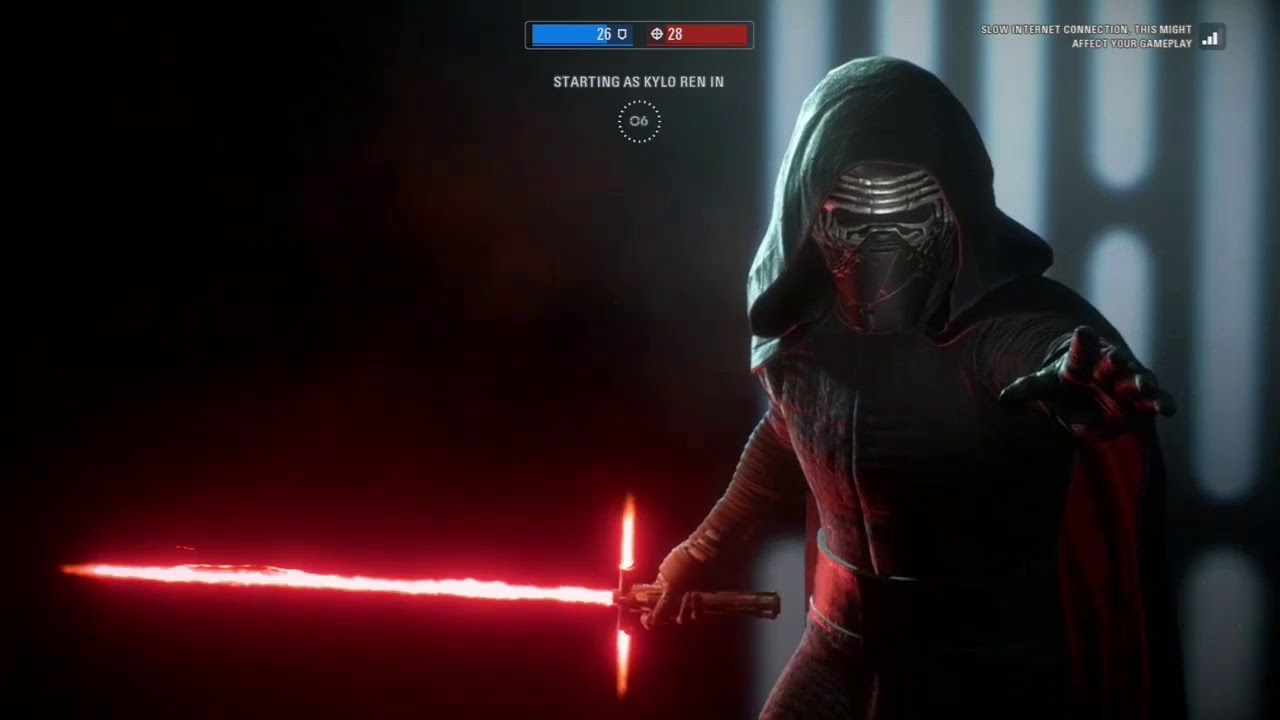 Star Wars Battlefront 2 - Kylo Ren HvV Gameplay - YouTube