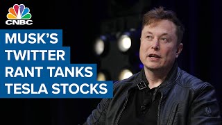 Is Elon Musk OK? Twitter rant tanks stock