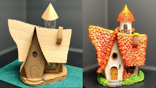 How to make a lovely fairy house using cardboard!