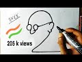 Gandhiji Drawing Very Easy | How To Draw Mahatma Gandhi Drawing with 2023 Numbar #gandhijayanti2023