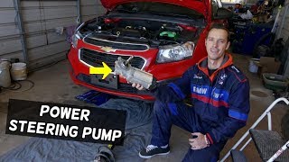 CHEVROLET CRUZE POWER STEERING PUMP REPLACEMENT REMOVAL. ELECTRIC POWER STEERING PUMP