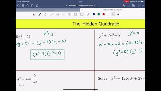 The Hidden Quadratic