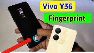Vivo y36 display fingerprint setting/Vivo y36 fingerprint screen lock/fingerprint sensor
