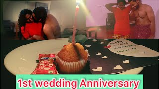 1st Wedding Anniversary ♥️ celebration|| വിവാഹ വാർഷികം || malyalam .