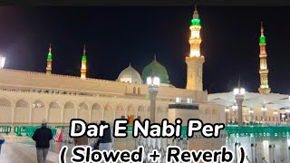 Dar e Nabi Per 💝 | Zulfiqar Ali Hussaini | ( Slowed + Reverb ) ❤️ | Heart Touting Naat 🥺😭