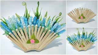 Popsicle stick Craft Ideas || Ice Cream stick hacks || Flower vase from ice cream stick