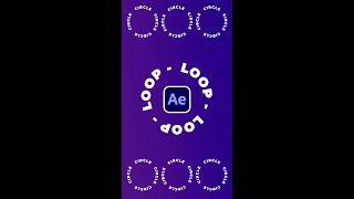 Create any Text Shape Loop in After Effects Tutorial | Shorts