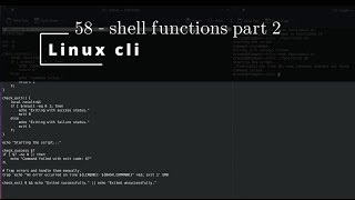 Linux CLI 58 🐧 shell functions part 2