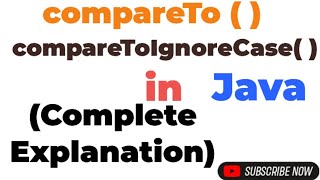 compareTo method in Java | Full explanation