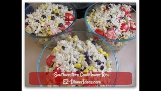 Southwestern Cauliflower Rice #shorts