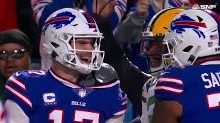 Josh Allen laughs off a HUGE HIT then throws a TD