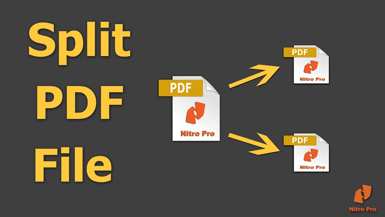 How To Split Pdf File Into Multiple Pdf Files Using Nitro Pro Youtube