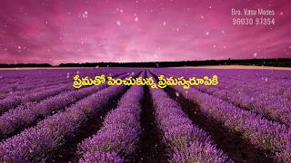 Lyrical Version || సృష్టి అందాల వెనుక ఉన్నాడు యేసయ్యేగా || Bro. Vasu Moses