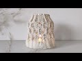 diy boho makramee windlicht tutorial macrame candle holder ♡︎