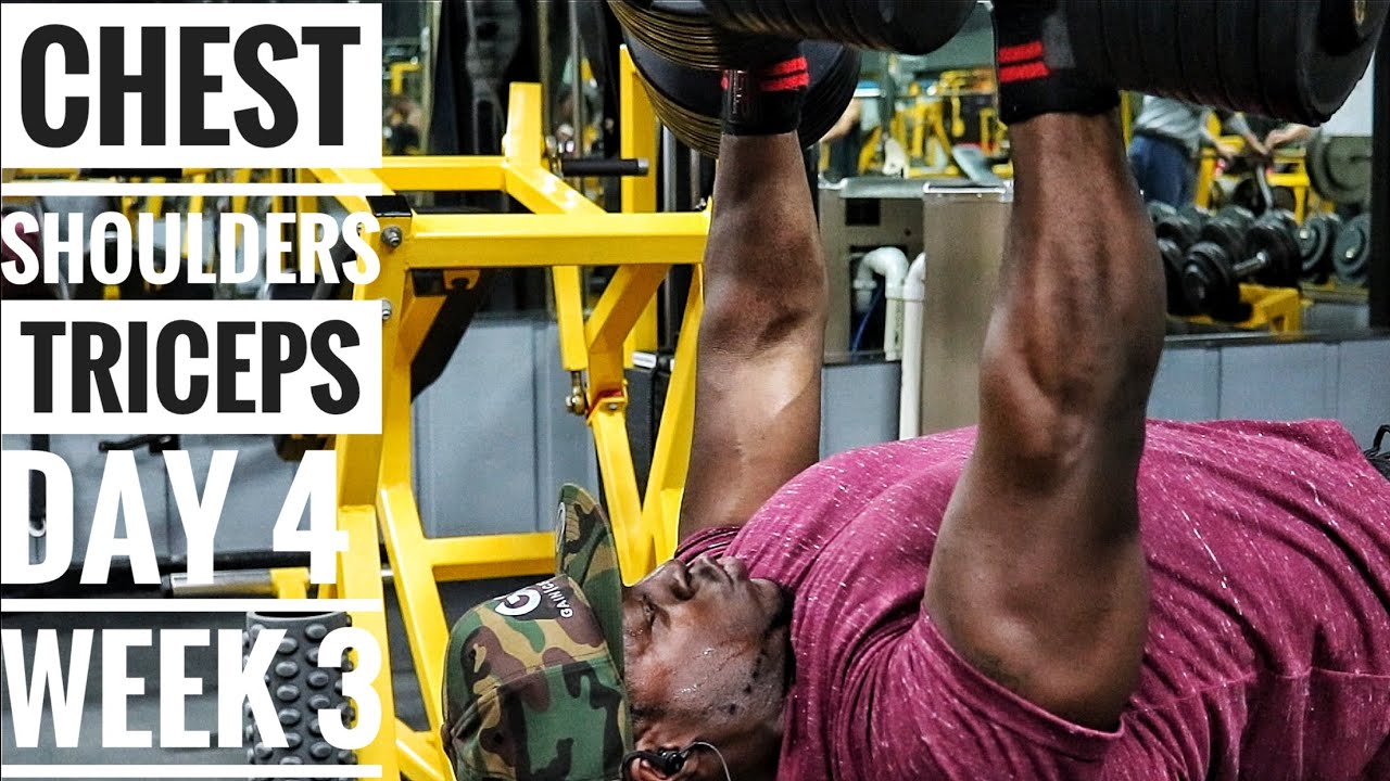 Dumbbells Only Push Workout Day 4 Week 3 Youtube