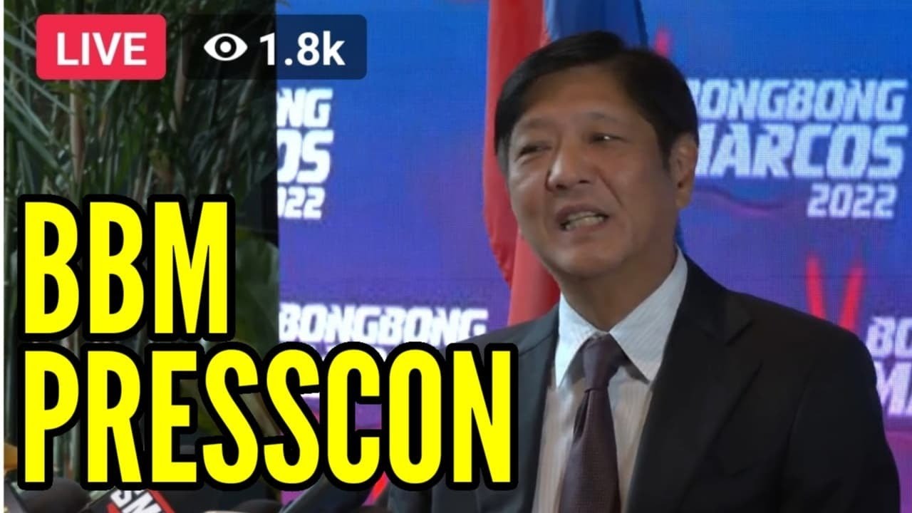 Presumptive President Bongbong Marcos Press Conference Today Youtube