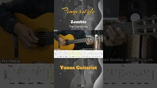 Zombie - Easy Fingerstyle Guitar TAB. Link full video on comment