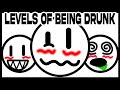 The 7 Levels of Being Drunk
