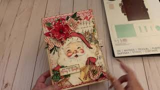 NEW Sizzix Eileen Hull Full Size Journal Plus Die ~ Vintage Christmas Journal