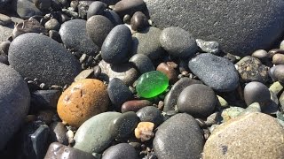 Sea Glass Hunting on Ediz Hook, Port Angeles, WA