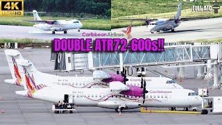 DOUBLE ATR ACTION! CARIBBEAN AIRLINES' STUNNING ARRIVAL + DEPARTURE FROM GRENADA