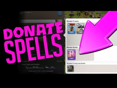 Clash of Clans :: DONATE SPELLS - NEW UPDATE :: FINALLY!!! Clash of Clans :: DONATE SPELLS - NEW UPDATE :: FINALLY!!!