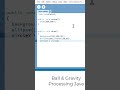 Ball Gravity Processing Animation #shorts #code #chatgpt