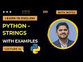 14. Python Strings Tutorial | Python Tutorial for Beginners | Amit Thinks