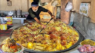 WORLD'S BIGGEST KABULI PULAO RECIPE | AUTHENTIC KABULI PULAO RECIPE STREET FOOD STYLE  PULAO MAKING